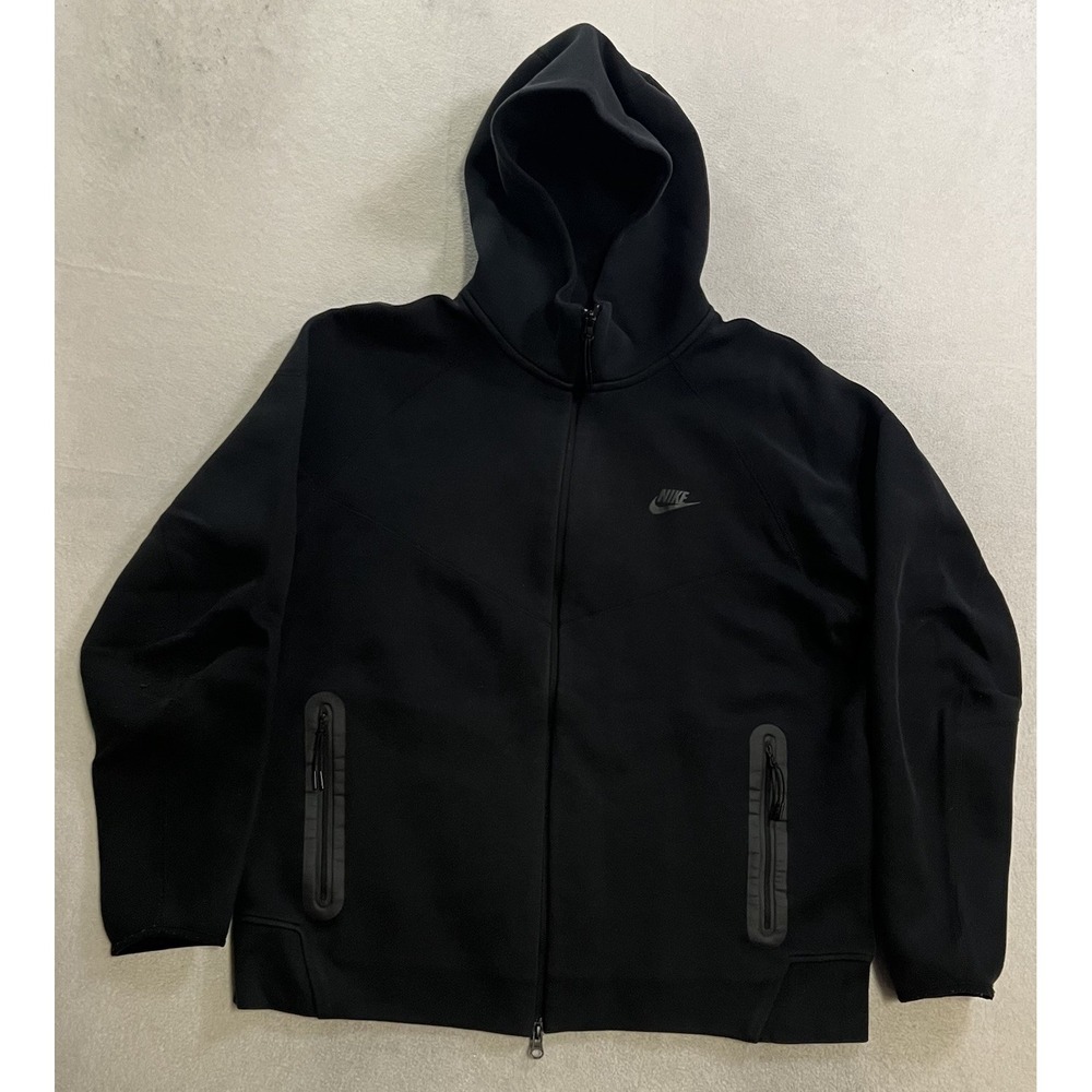 Nike Tech Fleece Windrunner Full Zip Hoodie Men's Size XL Black FB7921-010